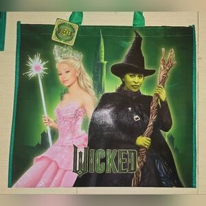 NWT Huge Wicked Themed Shoppers Tote with Nylon Handles, 19.5" x 17.5" x 7.25"!